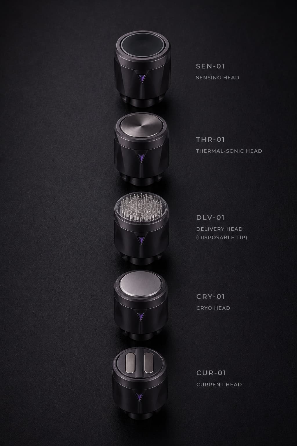 AXIS internal engine and swappable treatment heads